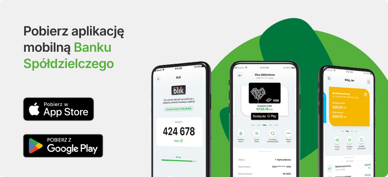 Pobierz aplikację mobilną Banku Spółdzielczego